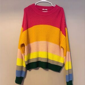 Colorful Striped Women's Sweater